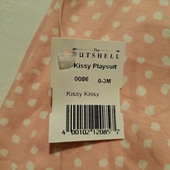 Kissy Kissy, Kissy Love girls 0-3 months Speckles pink playsuit romper - Picture 3 of 7